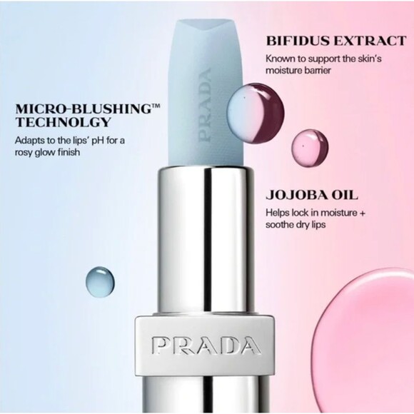 PRADA Moisturizing Lip Balm Astral Pink U001 Full Size New In Box - Picture 3 of 3